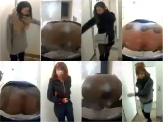 海のトイレを前から撮ってみたら１９うんこ.トイレ盗撮