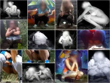 Rock Festival outdoor pissing girls 10 – 12 Amateur Pee Voyeur