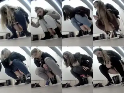 VoyeurBank Toilet 2288-2344 girls pee in toilet video
