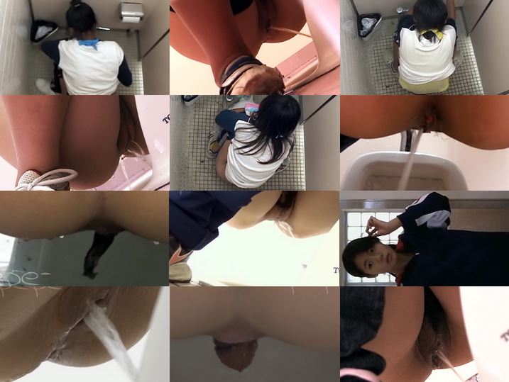 無修正　トイレ盗撮(若きアスリートの排●� Pooping Voyeur Japan Spy Camera