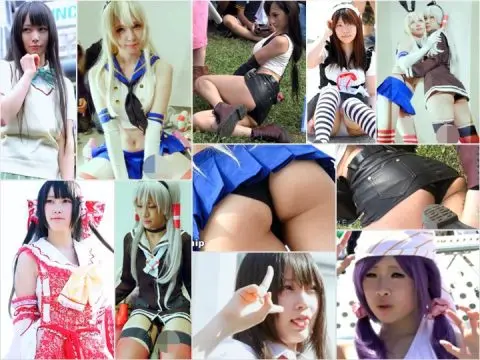 Cosplay Japanese Teens 46-48 コスプレイベント 超美形レイヤー Spy Camera
