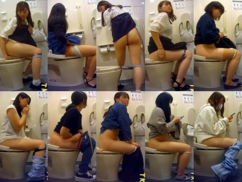 Spy Camera 蝶々のような彼女の性器を目前に息を飲 Hidden Cam Toilet