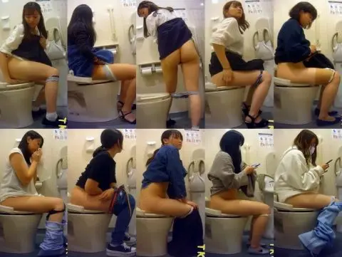 Spy Camera 蝶々のような彼女の性器を目前に息を飲 Hidden Cam Toilet