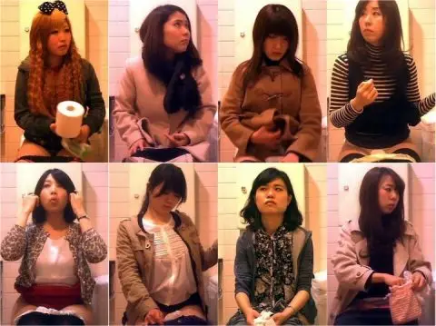 Hidden Cam Toilet 【素朴系JKゲット！】洋式トイレ正面撮り！Pooping Voyeur