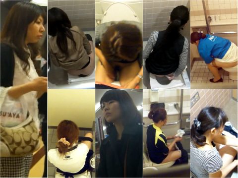 Spy Camera 28104156 カメラにアソコ突き出し丸裸尻ふき姿