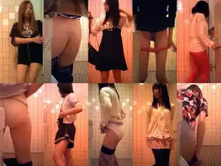 Spy Camera 和式盗撮　20代から50代まで全10名中大2名うToilet Voyeur