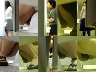 Toilet Spy Cam 顔は最高！がっかりマ〇コ☆真っ黒～変形ま Poop Bath