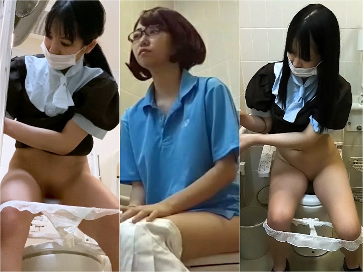 Toilet Spy Cam 【トイレ】ファミレスデ○ーズ店員のパイパ Japanese Voyeur
