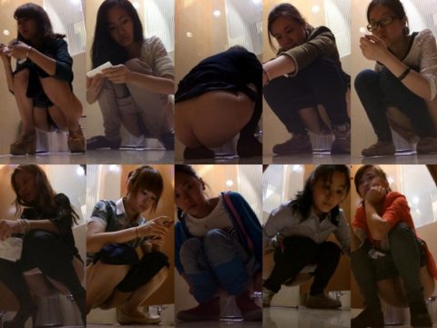 Spy Camera ショッピングモールのトイレに潜入５ Toilet Voyeur