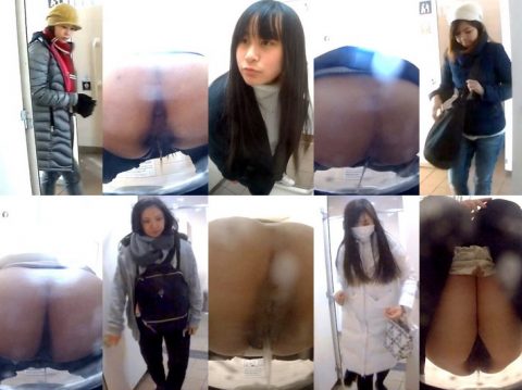 Spy Camera 公園トイレ　お姉さんうんこ Toilet Voyeur