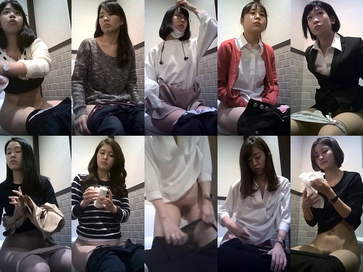 Spy Camera Girls on the Toilet (無 HD)2022 2月K 美人限定便所 5名XV脱衣