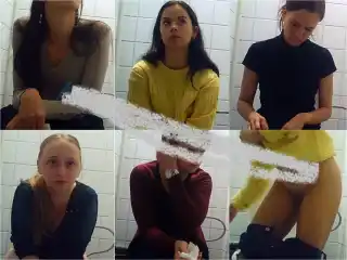 Spy Camera Student restroom 10 Amateur Pee Voyeur
