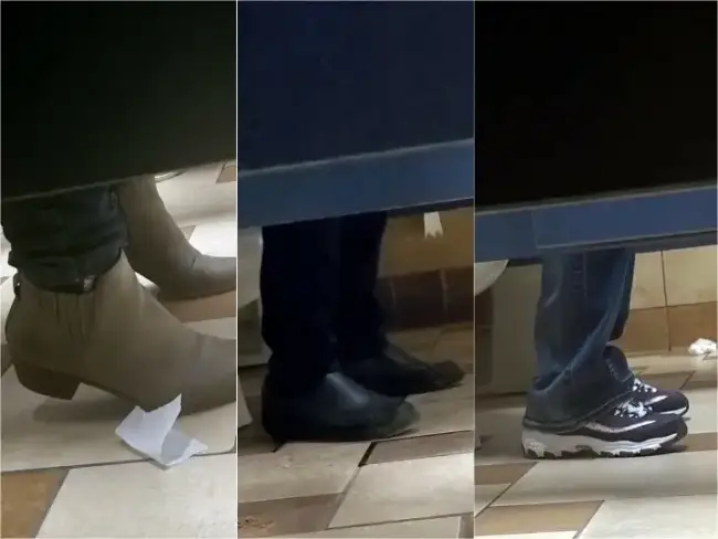 Under Stall Voyeur