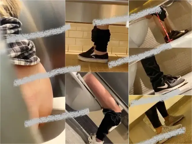 Understall Peeing and Pooping Public Toilets