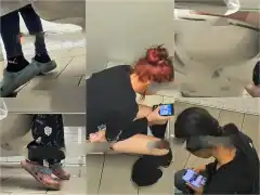 Multiple Girls Shit in Target