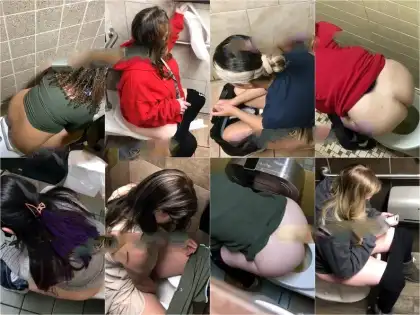 Public Restroom Overstall Pee Voyeur