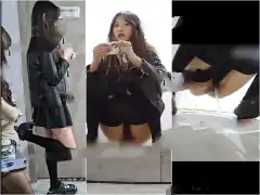 Beautiful Women Going to the Toilet