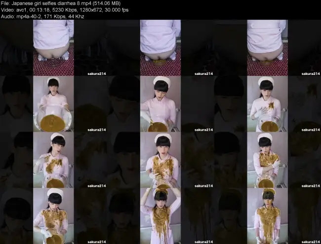 Japanese girl selfies diarrhea 8