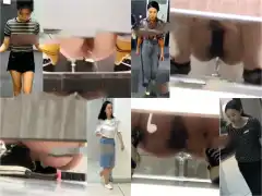 Beautiful girls toilet in the fitness club