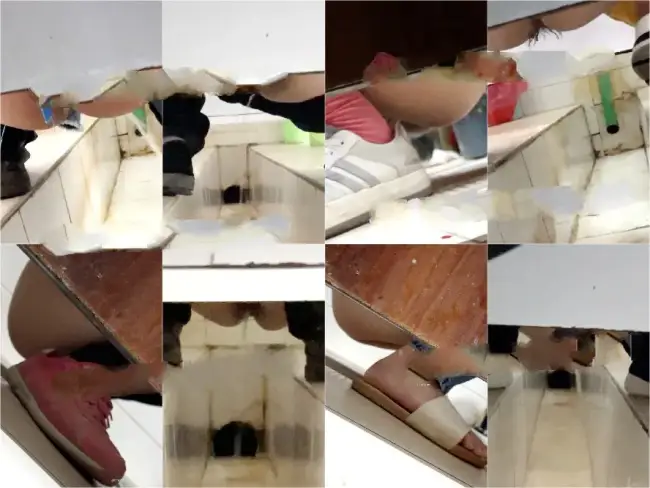 Female hand groove dry toilet 20th 2