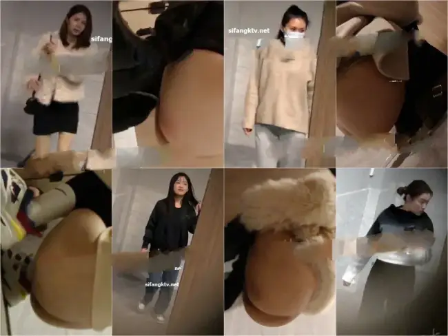 Beautiful young ladies shopping in the clothing city 3