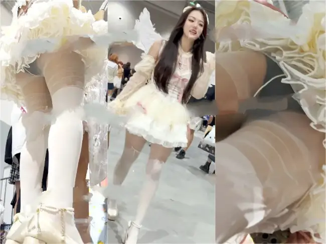 KFC Angel Lolita cute girl white silk
