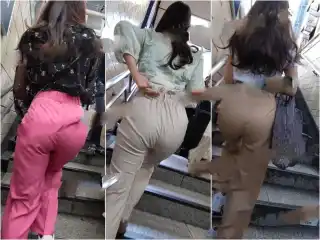 【再販】細いウエストからのむっちりまん丸なプリケツが最高にエロい！3選