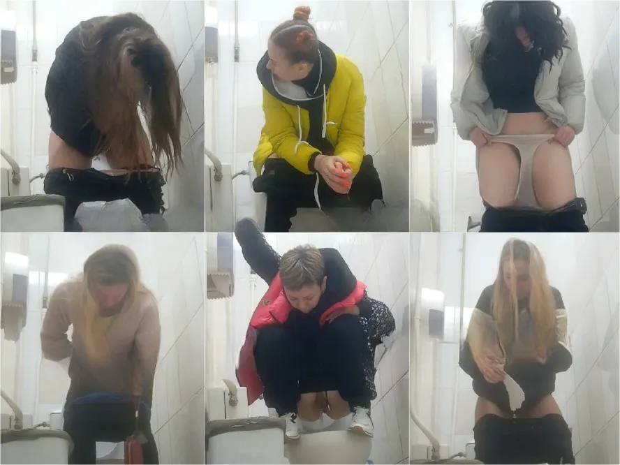 Hidden Camera Shopping Center Toilet 45-47