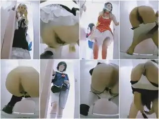Nude Ass 9月の新作流出トイレ撮影マスターがアニメ展示会の女子トイレに潜入❤️そして数人のコスプレイヤーがおしっこをしているところを撮影…