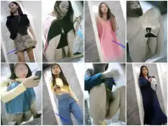 Young white dress goddess changes clothes