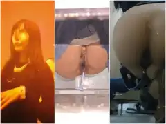 Oral Sex with Vibrator in Bar Toilet