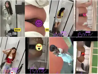 Hidden Camera 12月に流出❤️【高級トイレ写真】BMW高級グループ：女性用トイレでサラウンドライトをつけた高級美女たちの隠し撮り写真
