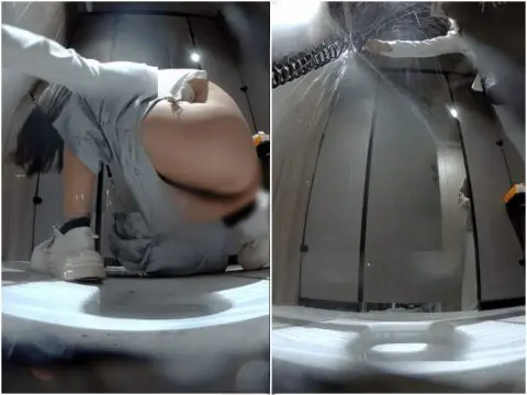 Hidden Camera 新しく流出しました❤️ 火鍋レストランの女性用トイレで酔っ払った女性が転倒し、誤って水道管を破裂させ、周囲に水が飛び…