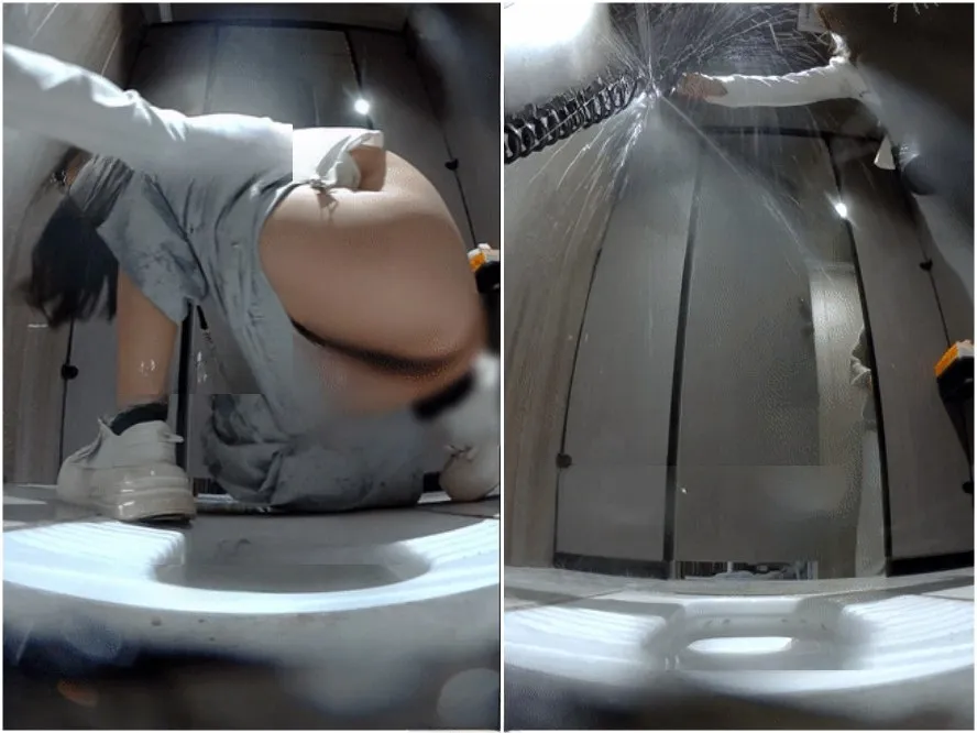 Drunk Girl Falling and Slipping