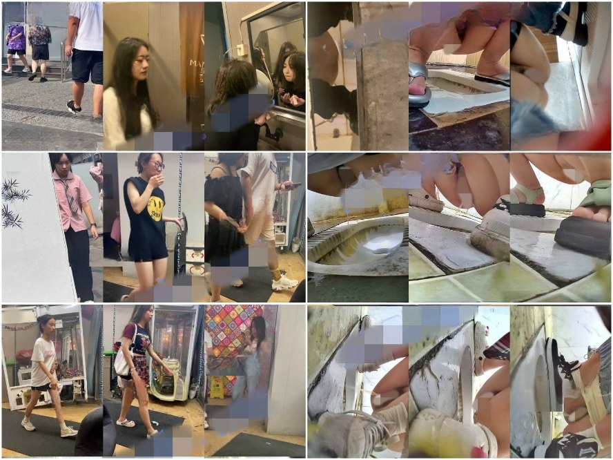 Hidden Camera 【トイレショット】新たに流出した映像には、クローズアップや正面からのショットなど、さまざまな場所でさまざまな女の子が…