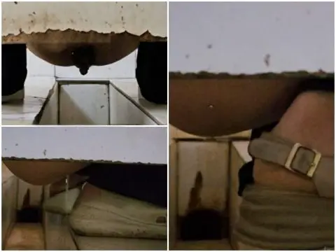 Public Restroom 女性が乾いたトイレをこっそり撮影しながら拍手をする – 画面いっぱいに糞便が映る、下痢エピソード34。
