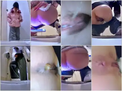 Girls on the Toilet 【最高級トイレショット】一流ダンサーと女子大生の最も柔らかいおまんこを掘り出し物探し 第22話【ある家か…