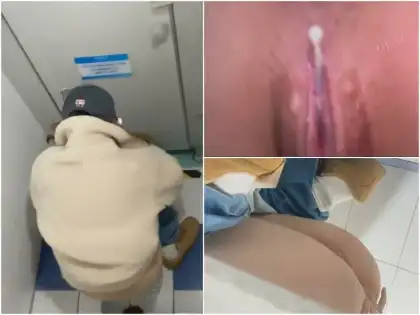 Girls on the Toilet 大学の女子トイレを覗き見❤️ ピンクで柔らかい白い虎蝶の陰部、帽子をかぶったダンス学科の新入生、彼女のお…