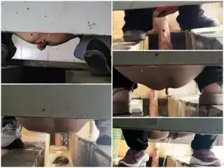 Girls on the Toilet [過激／トイレ隠し撮り] 女性POV：和式・汲み取り式トイレの隠しカメラ – 画面いっぱいの糞便と下痢 …