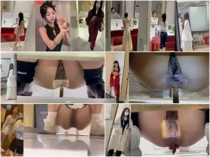 Girls on the Toilet 4月に流出した新しい映像❤️ トイレ撮影の達人が、照明のついた女性用トイレに忍び込み、魅力的な女性ライ