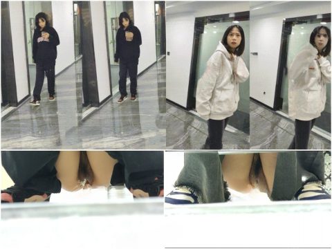Girls on the Toilet オフィスビルの女子トイレで撮影された、美しい新人インターン2人の自然なショット❤️ 美しく、柔らかな胸