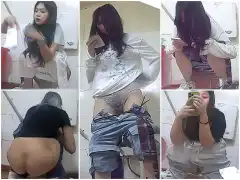 A college student changing her sanitary napkin 1