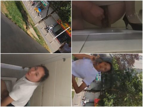 Girls on the Toilet ハイヒールを履いた女性不動産エージェントが、アパートの共用トイレでこっそり撮影しているところをカメラに捉…