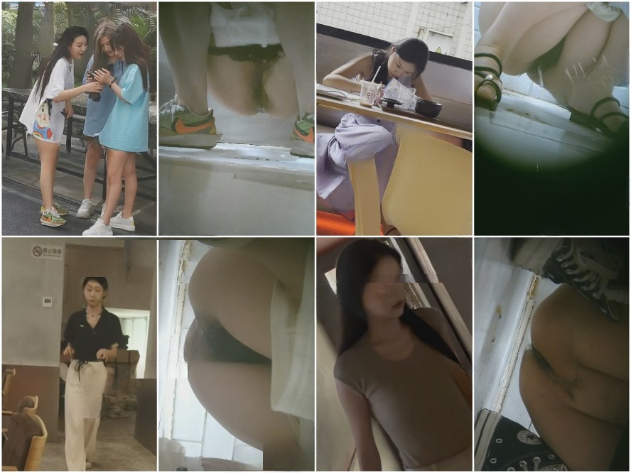 Public Restroom 新たに流出した❤️ パパラッチがカフェの女性用トイレで排尿している美しい女性をこっそり撮影した写真。彼女はナイキ…