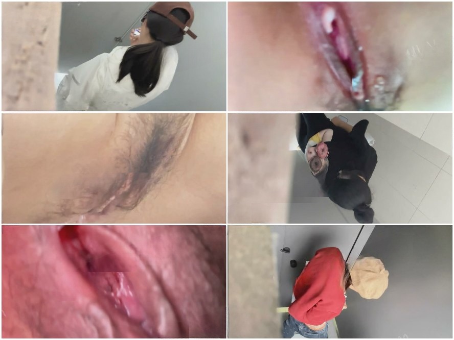 Hidden Camera 最新リーク ❤️ 超一級のスカートの中・トイレ盗撮：「カーリーヘアの男」がダンススタジオの女子トイレで、スカートの中…