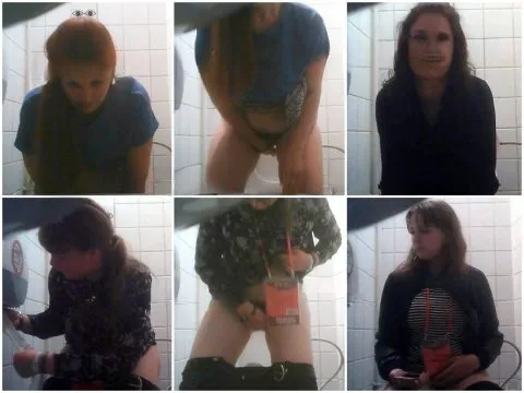 Girls on the Toilet Student restroom 54-56