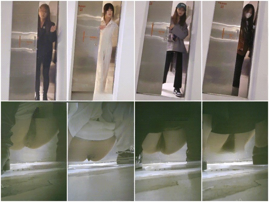 Hidden Camera オフィスビルのトイレで撮影された女性社員の隠し撮りパノラマ映像 ❤️