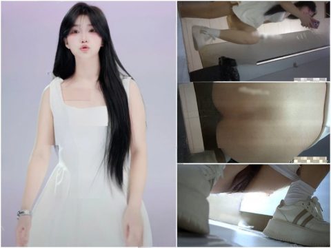 Hidden Camera [ストリーマーのトイレ隠し撮り 6] ストリーマーのトイレの様子を捉えた、超鮮明な2アングル映像。