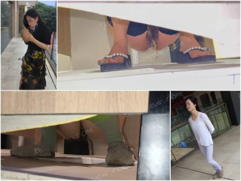 Girls on the Toilet モールで美しい女性2人が、毛深い小柄な黒人男性に尾行され、こっそり写真を撮られた❤️