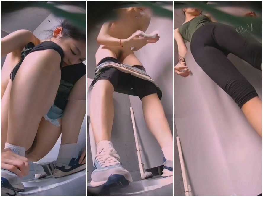Hidden Camera 盗撮の達人が女子高のトイレに潜入❤️ダンス科の美女がレッスン着を脱いで全裸になり、用を足したり生理用品を交換したりし…